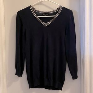 Brooks Brothers Silk Blend V-neck Sweater